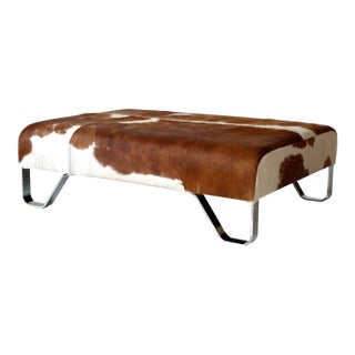 Cowhide Ottoman by Poltrona Frau For Sale