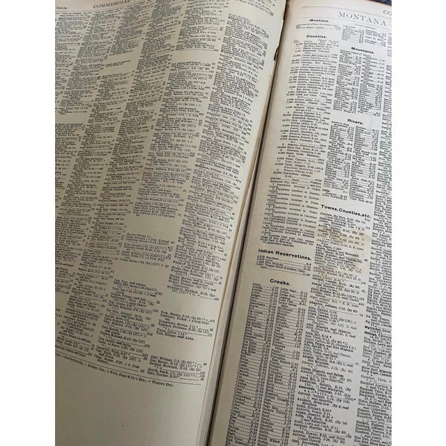 English Antique 1918 Rand McNally Commercial Atlas of America For Sale - Image 3 of 10