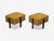 Italian Mid-Century Modern, Stained Wood, Camel Mohair, Ottomans, Italy, 1960s For Sale - Image 4 of 10
