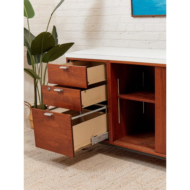 Restored Vintage Credenza For Sale - Image 10 of 11