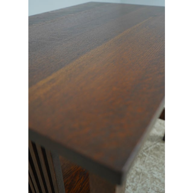 Stickley Antique Arts & Crafts Mission Oak Table For Sale - Image 12 of 15