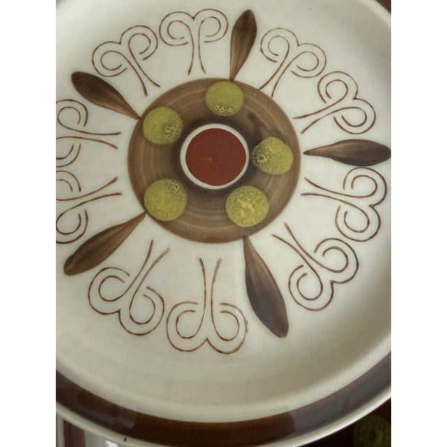 Ceramic 1970s Shino Stone “Marguerita” Dinner Plates 10.25” Japan Mid Century Modern Dinnerware - Set of 8 For Sale - Image 7 of 12