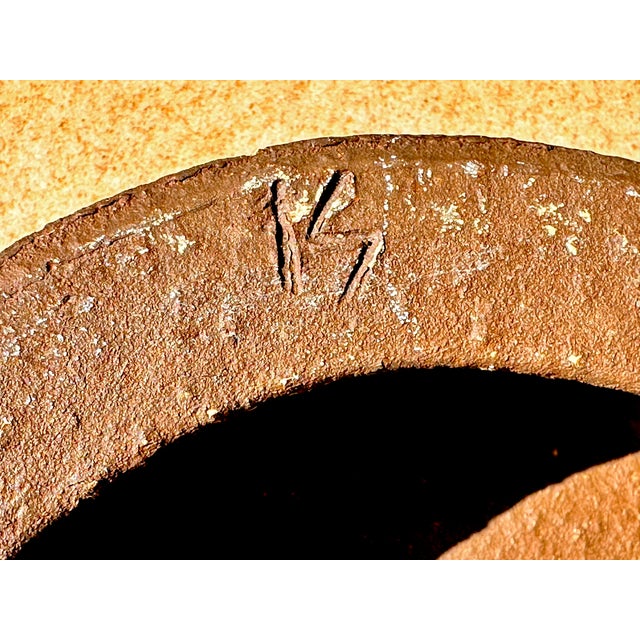 Brown Brutalist Ceramic Wall Clock with Junghans Movement from Krösselbach, Germany, 1960s For Sale - Image 8 of 12