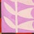 Textile Peculiar Bloom - Pink Abstract Folk Art Floral Mixed Media Painting on Raw Canvas by Meredith Walker For Sale - Image 7 of 9
