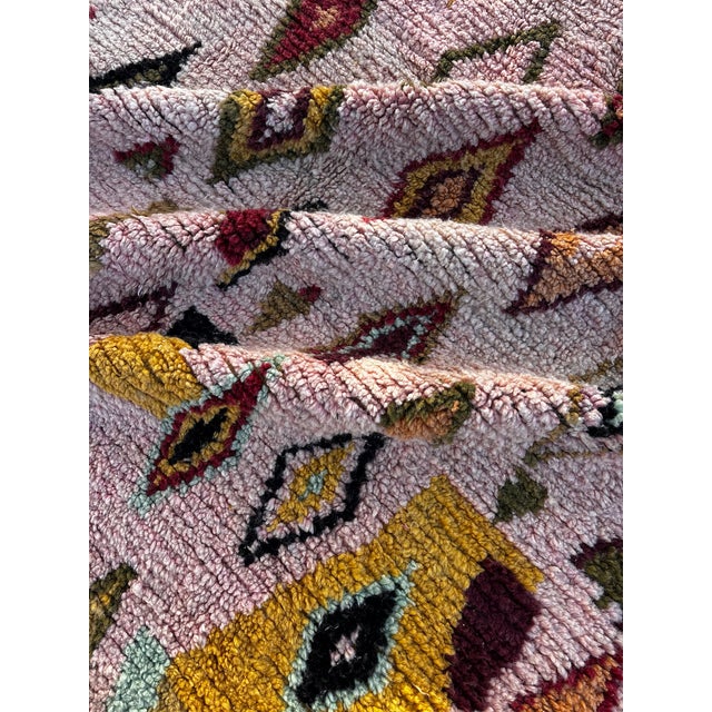 Pink Vintage Berber Moroccan Rug, 1990 For Sale - Image 8 of 11