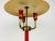 Stilnovo Red Italian Table Lamp with 3 Arms in the Style of Stilnovo, 1960s, Italy For Sale - Image 4 of 12