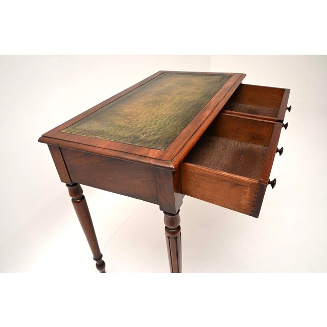 Antique William IV Leather Top Writing Table, 1830 For Sale - Image 4 of 11
