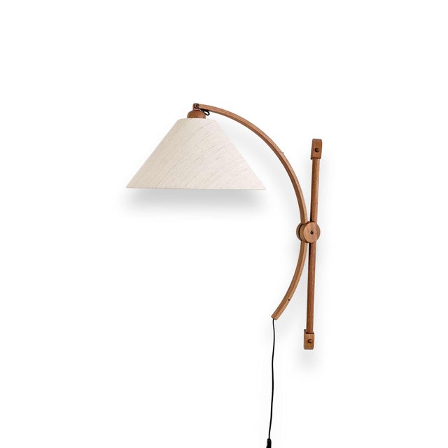 Mid-Century Wall Lamp in Teak from Domus, 1970s For Sale - Image 9 of 9