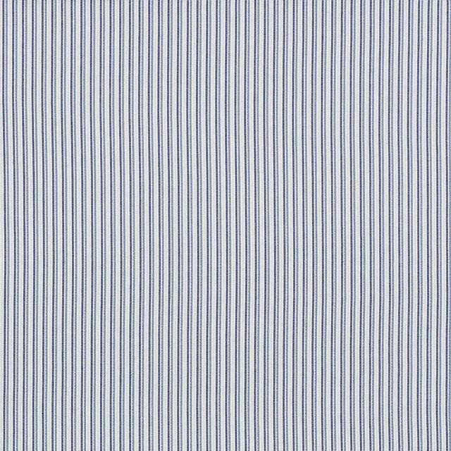 Schumacher Barbary Stripe Indoor/Outdoor Fabric in Blue For Sale