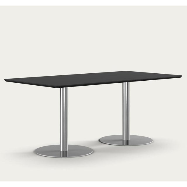 Henrik tengler train conference table leg: stainless steel, tabletop: laminate black for one collection. As a prominent...