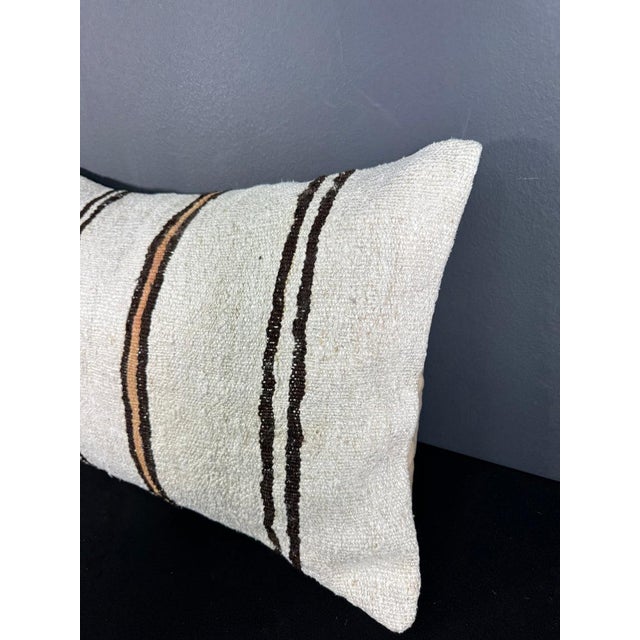 Turkish Hemp Pillow Cushion Natural Beige Brown Pillow Cushion Cover 16" x 24" #30099 Enhance your home decor with our...