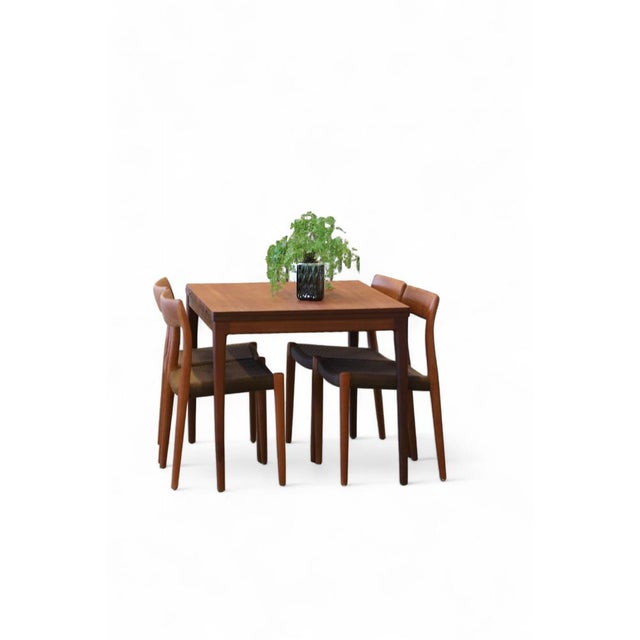Wood Danish Dining Table in Teak with Folding Top, 1960s For Sale - Image 7 of 18