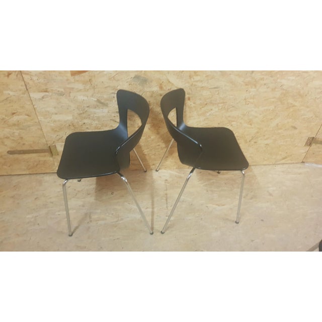 Wood Scandinavian Stackable Dining Chairs by Susanne Gronlund, Set of 6 For Sale - Image 7 of 7