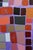 "Squares / Turquoise Purple Orange" Large Abstract Oil Painting by Simon Findlay For Sale - Image 6 of 17