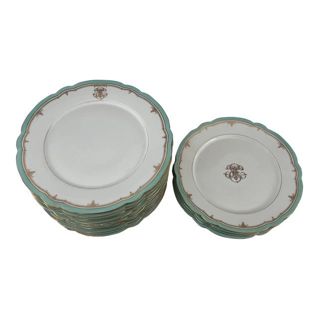 Set of 17 Pillivuyt Et Cei Plates For Sale