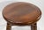 Brown Vintage Turned Wood Stool For Sale - Image 8 of 11