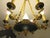 1970s French Napoleon Empire Style Brass Chandelier with Swans and Green Glass Lampshades, 1970s For Sale - Image 5 of 18