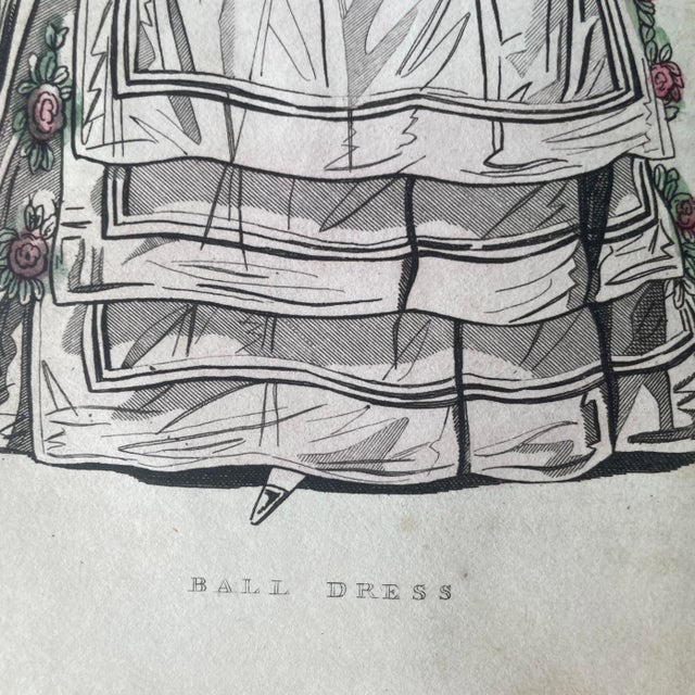 1841 Rare Book, “The Ladies’ Cabinet of Fashion, Music and Romance” , With Numerous Hand-Colored Illustrations . For Sale - Image 10 of 17