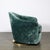 Metal Mid-Century Milo Baughman Swivel Tilt Club Chair W/ Brass Base in Smoked Emerald For Sale - Image 7 of 9