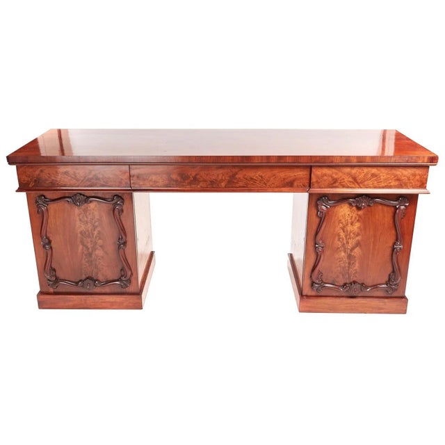 Antique Victorian Carved Mahogany Sideboard For Sale - Image 13 of 13