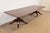 Late 20th Century Baker Furniture Style Georgian Banded Mahogany Double Pedestal Extension Dining Table, Newly Refinished For Sale - Image 5 of 11