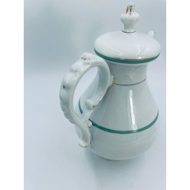 White Antique Porcelain Jug, Germany, 1925 For Sale - Image 8 of 12
