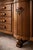 Antique Solid Oak Sideboard Cabinet With Carved Gallery Rail & Original Wood Pulls For Sale In Los Angeles - Image 6 of 12