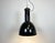 Vintage Industrial Bauhaus Black Enamel Pendant Lamps from Elektrosvit, 1960s, Set of 4 For Sale - Image 12 of 14
