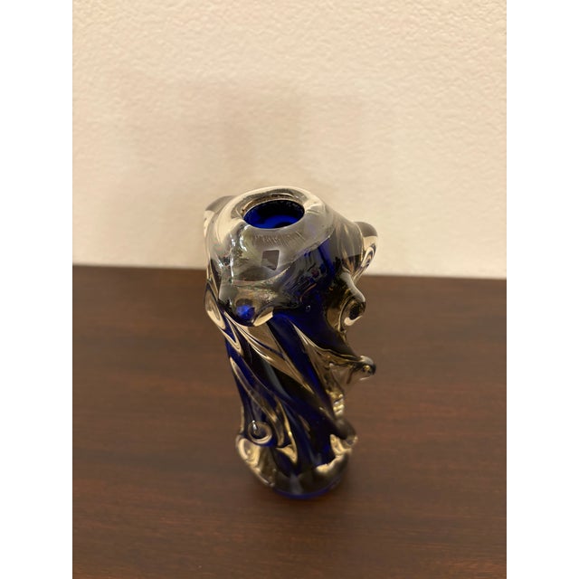 Murano Cobalt Blue Diminutive Vase For Sale In Boise - Image 6 of 8