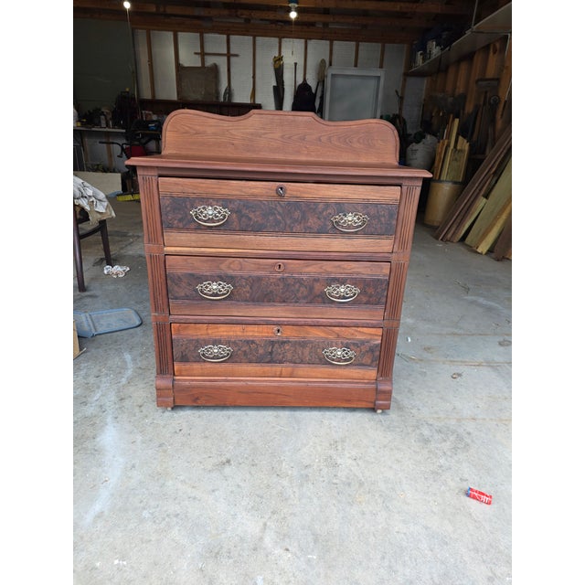 This authentic Eastlake dresser dates to the late 1800s and has been thoughtfully restored to preserve its historic...