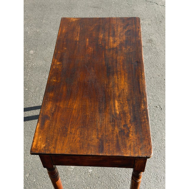 Early 19th Century George III Two-Drawer Side Table For Sale - Image 9 of 10