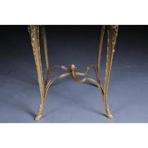 French Bronze Pompom Table or Side Table For Sale - Image 11 of 12