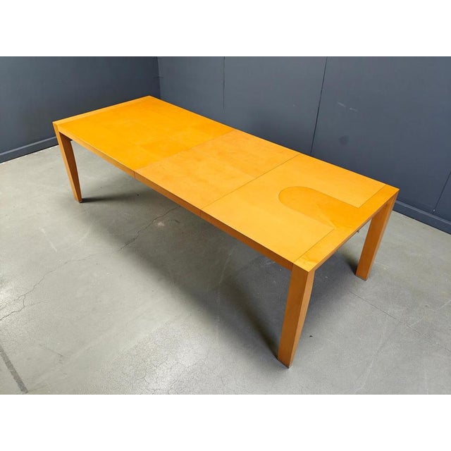 Extendable Dining Table attributed to Chi Wing Lo for Giorgetti, Italy, 1990 For Sale - Image 3 of 17