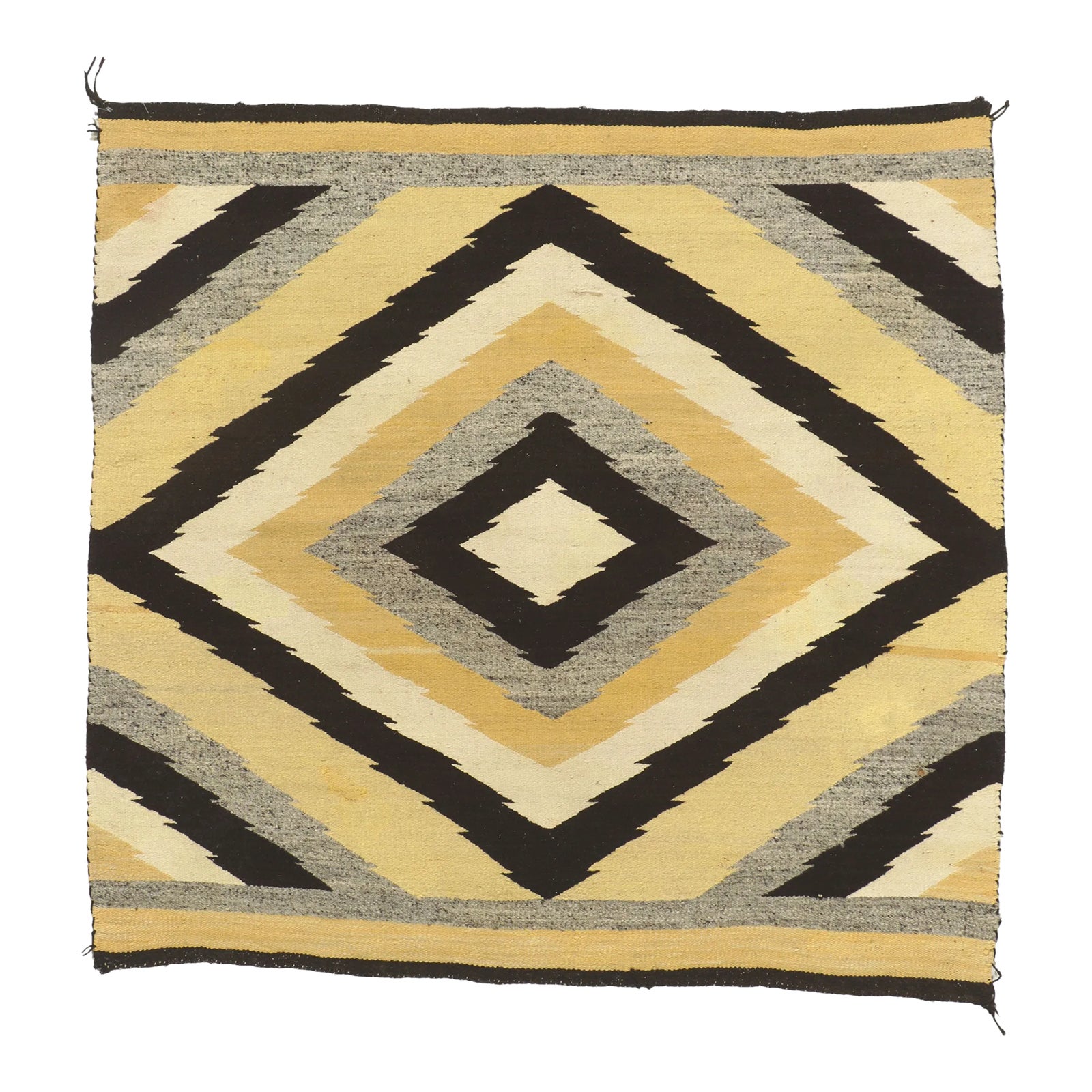 Early 20th Century Antique Eye Dazzler Navajo Style Rug, 04'08 X