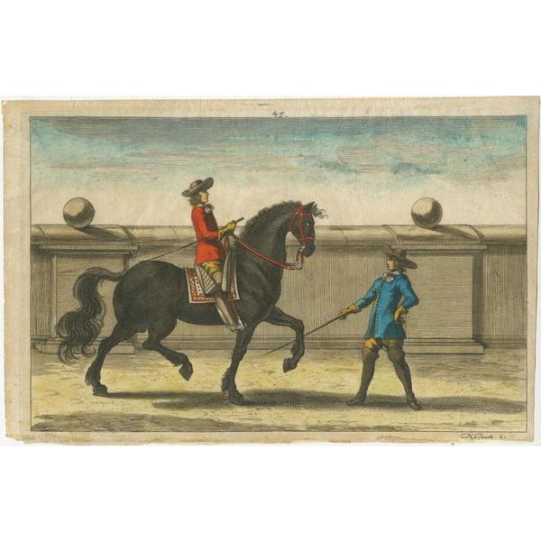 Horse Riding Prints, Paper, Set of 2 For Sale - Image 3 of 6