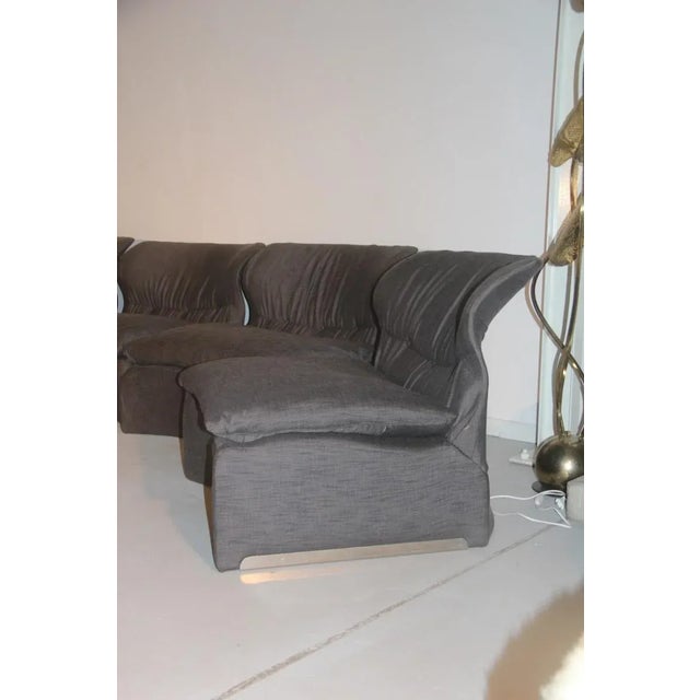Modular Vela Bassa Sofa Set by Giovanni Offredi for Saporiti Italia, 1970s , Set of 6 For Sale - Image 14 of 18