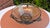 Art Deco glass platter/bowl, storm-cloud color, Stölzle, Heřmanova Huť, dimensions: height 9.2 cm, diameter 21.5 cm.