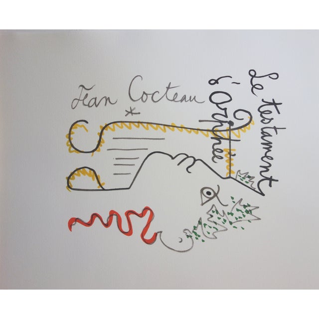 Jean Cocteau, The Testament of Orpheus, Lithograph For Sale