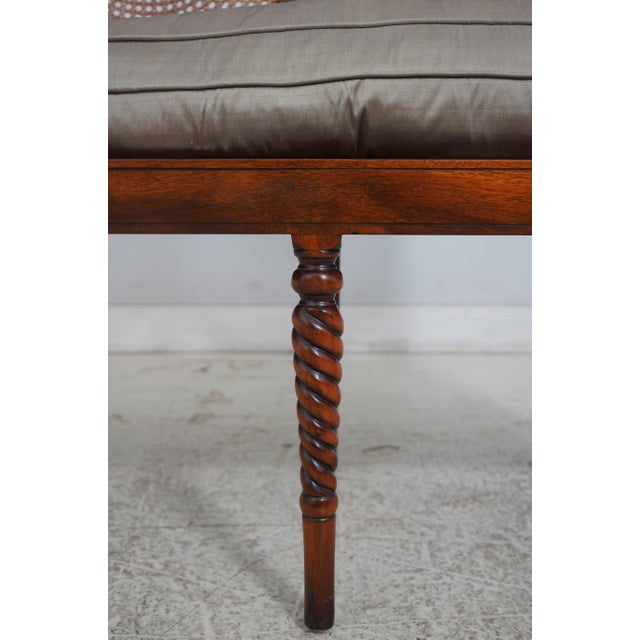 Theodore Alexander Regency Style Cane Back Settee For Sale - Image 10 of 18