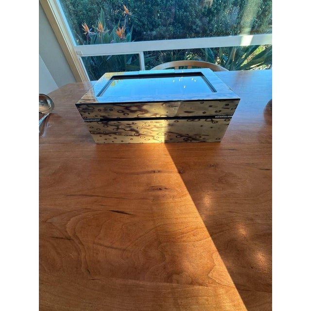 2000 - 2009 Burl Wood Watch Display Case Box- 8 slots For Sale - Image 5 of 14