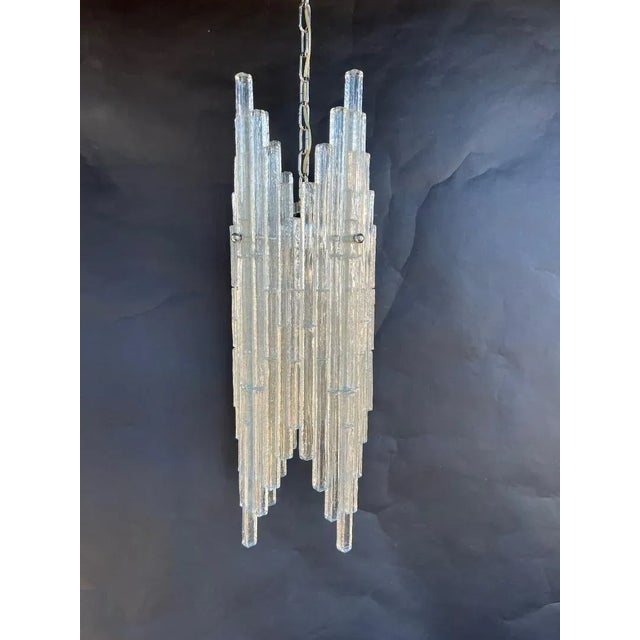 Vintage Italian Pendant With Murano Glass Rods by Poliarte For Sale - Image 4 of 11