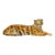 Vintage Italian Glazed Terra Cotta Tiger Sculpture For Sale