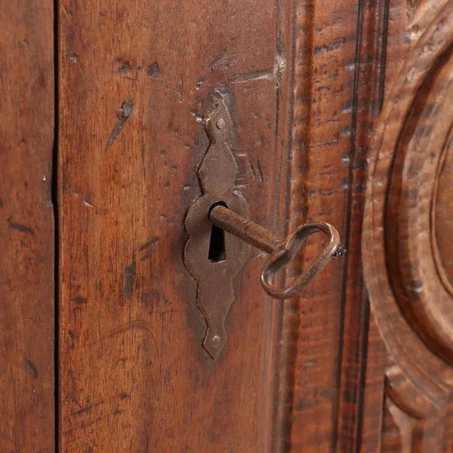 Brown Baroque Cupboard in Walnut For Sale - Image 8 of 12