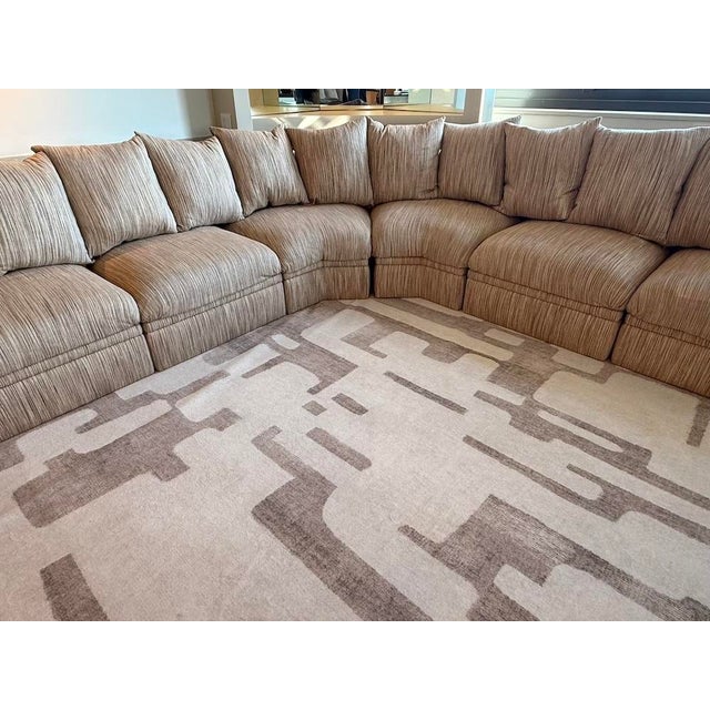 Brueton Vintage Brueton Modular Sectional Sofa, 7 Pieces For Sale - Image 4 of 12