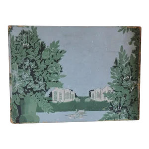 Antique 19th Century American Federal Wallpaper Box