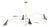 Regina Andrew Spyder Steel Chandelier, Blackened Brass & Natural Brass For Sale