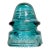 Vintage Hemingray 19 Aqua Teal Glass Insulator For Sale