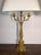 Fine pair of three light gilt bronze French Empire Candelabra now mounted as table lamps. Circa 1820-1850.