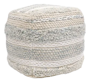 Pasargad Home Grandcanyon Cotton Braided Pouf
