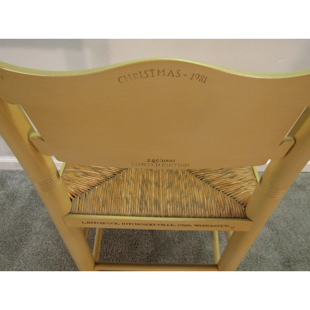 Wood Hitchcock Limited Edition Christmas 1981 Chair For Sale - Image 7 of 7
